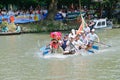 hangzhou xixi wetland Dragon boat race,in China Royalty Free Stock Photo